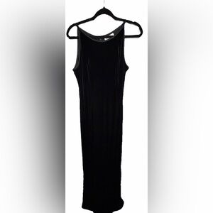 🖤 Vintage Lori Ann Montreal Black Velvet Maxi Dress – Sleek 90s Evening Gown